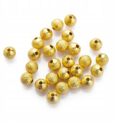 Mixform Texturált sárgaréz gyöngyök kerek 6mm 25db (13WB28885)