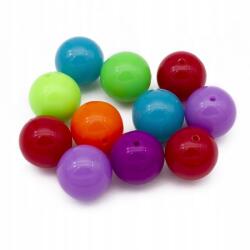Mixform Akril gyöngyök, Neon, Kerek, Szín: Mix 20mm 10db/50g (13WB24833)