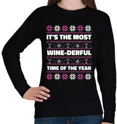 printfashion Karácsonyi csúnya pulcsi - Női pulóver - Fekete (17829718)