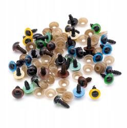 MIXFORM Biztonsági szem szett menettel és dugókkal, műanyag, mix, 10mm, 25pár (13WB24486)