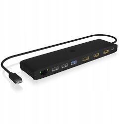 RaidSonic Dokkoló állomás IB-DK2116-C 12in1, HDMI, DP, LAN, USB (IB-DK2116-C)