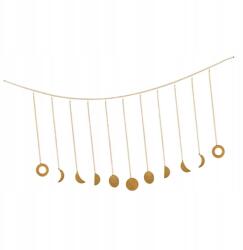  Moon Phase Garland láncokkal Fali dekoráció, eredeti Boho Gold (08470018627)