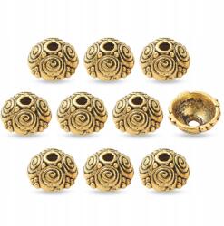 MIXFORM Ékszerötvözet gyöngyök, antik arany 8x8x4.5mm 20db (13WB11120)