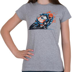 printfashion Motorsport - Női póló - Sport szürke (17828268)