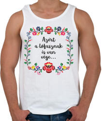 printfashion Azért a lófasznak is van. . . - Férfi atléta - Fehér (17723543)