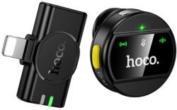 Hoco L21 vezeték nélküli mikrofon Lightning vevővel - Fekete