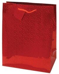 Creative Special Hologram L 26x32x12 cm egyszínű piros sodort füles 71279