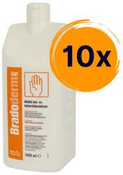  10x Bradoderm soft műtéti kézfertőtlenítő 1L (K_051019111)