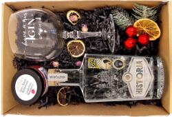  Karácsonyi Historia gin ajándékcsomag pohárral és fűszerrel