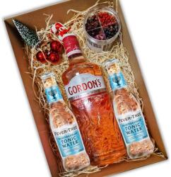  Karácsonyi Gordons Pink ajándékcsomag díszdobozban - ginshop