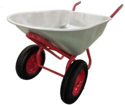  Ezüst színű kerti kocsi / talicska, 140 literes (HAT0671)
