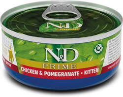 N&D Prime Kitten chicken & pomegranate 24x80 g