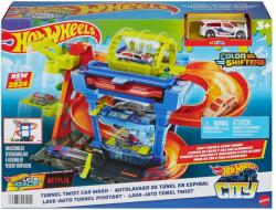 Mattel Hot Wheels - City Spălătorie auto cu schimbare culoare (HTN80)