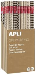 APLI Kraft Black White II tekercses 70x200 cm 55 tekercs/doboz vegyes mintákkal A19324