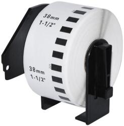 Makki съвместими етикети Brother DK-22225 - White Continuous Length Paper Tape 38mm x 30.48m, Black on White - MK-DK-22225 (MK-DK-22225) - zettabytex