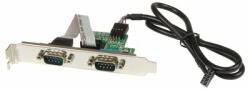 StarTech - 24 hüvelykes belső USB alaplap fejléc - 2 portos soros RS232 adapter - ICUSB232INT2 (ICUSB232INT2)