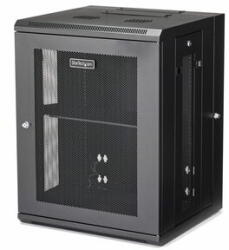 StarTech - 4 oszlopos 15U fali hálózati szekrény 1U polccal, 19" - RK1520WALHM (RK1520WALHM)