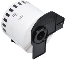 Makki съвместими етикети Brother DK-22205 - Roll White Continuous Length Paper Tape 62mm x 30.48m, Black on White - MK-DK-22205 (MK-DK-22205) - zettabytex