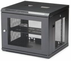 StarTech - 4 oszlopos, 9U magas fali hálózati szekrény 1U magas polccal, 19" - RK920WALM (TÚLMÉRETES ÁRU) (RK920WALM)