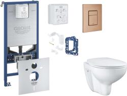 GROHE Rapid SLX - Set pentru montare încastrată, toaletă, capac Softclose, clapetă Skate Cosmopolitan și set pentru tablete, Warm Sunset periat SANI11BB4143 (SANI11BB4143)