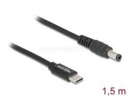 Delock Laptop töltőkábel USB Type-C apa - 5, 5 x 2, 1 mm apa (DL87977) (DL87977)