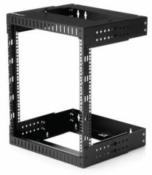 StarTech - 2 oszlopos, 12U magas, nagy teherbírású, falra szerelhető hálózati rack, 19" - RK12WALLOA (RK12WALLOA)