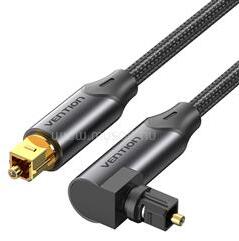 Vention Toslink optikai audio, 90 fokos, alu 1, 5m kábel (fekete) (BKDBG) (BKDBG)