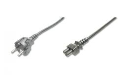 ASSMANN Cablu de alimentare Schuko/IEC C5 M/F drept negru 1, 8 m (AK-440103-018-S)