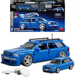 Mattel Brick Shop Hot Wheels '94 Audi Avant RS2 építőjáték kisautóval (JGR28) - morzsajatekbolt