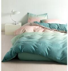 Luna ágynemű garnitúra 3 részes 3D türkiz-barack - techsend