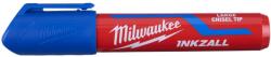 Milwaukee INKZALL L, Jelölő filc, vastag, 6, 2 mm-es hegy, KÉK, száraz, vizes, poros felületre is, 1 darabos, (4932471557)
