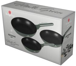 Berlinger Haus 3 részes serpenyő szett Matte Green Collection(BH/8206) (BH/8206)