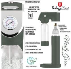 Berlinger Haus Szódagép 2 palackkal Matte Green Collection BH/9785 (BH/9785)