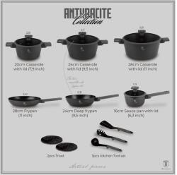 Berlinger Haus 15 részes edénykészlet Anthracite Collection(BH/8141NN) (BH/8141NN)