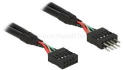 Delock USB 2.0 tűs hosszabbító kábel 10 tűs apa / anya 10 cm (DL83872) (DL83872)