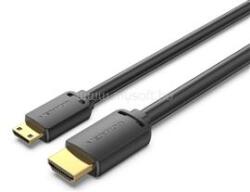 Vention HDMI-C/M -> HDMI-A/M 4K, HD 1, 5m kábel (fekete) (AGHBG) (AGHBG)