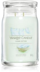 Yankee Candle Clean Cotton ароматна свещ Signature 567 гр