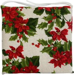 Best Sleep Poinsettia Best Sleep dekoratív székpárna, 40x40x2 cm, poliészter