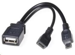 PremiumCord USB Micro USB Átalakító Fekete 14cm kur-18 (kur-18)