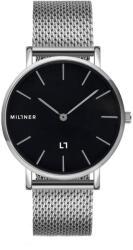 Millner Ceas de dama Millner Mayfair Silver Black (8425402504338) Ceas