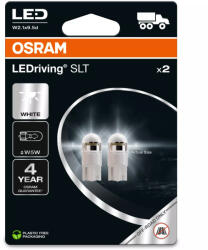 OSRAM LEDriving Premium SLT W5W LED izzó teherautókhoz, 24V, hideg fehér fényű, 6000 K, W2.1x9.5d foglalattal, ≙ W5W, 2845DWP-2BL, 2 darab/csomag (2845DWP-2BL)