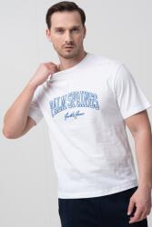 JACK & JONES Jack & Jones, Kerek nyakú feliratos póló, Királykék, Fehér, S (12268441-WHITE-S)
