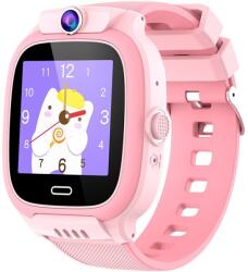 Flippy Smartwatch karóra, gyerekeknek, Y36 modell, telefon funkcióval, 4G, LBS helymeghatározás, nyomkövetési előzmények, kémfigyelés, videohívás, vízálló, rózsaszín (126135)