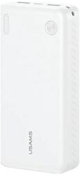 USAMS PB83 Power Bank 2xUSB-A 1xUSB-C 20000mAh fehér
