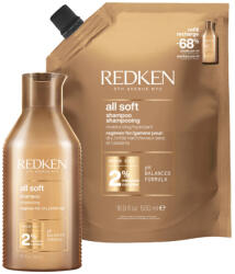 Redken All Soft Shampoo 300 ml + Refill 500 ml