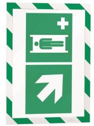 DURABLE Infokeret, A4, mágneses, DURABLE DURAFRAME® MAGNETIC SECURITY , zöld-fehér (DB4945131)