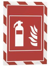 DURABLE Infokeret, A4, mágneses, DURABLE DURAFRAME® MAGNETIC SECURITY , piros-fehér (DB4945132)