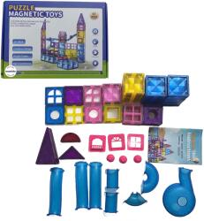 Mamido Set de construcție magnetic colorat 97 piese Jucarii de constructii magnetice