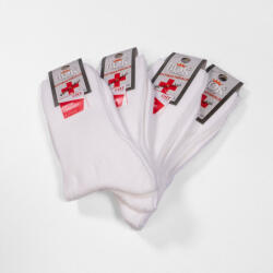 BOK gyógyzokni pamut férfi gyógyzokni - gumi nélküli bokazokni Fehér, 47-49 - Magyar Termék