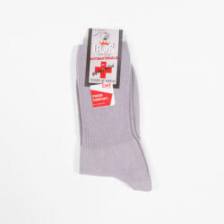 BOK gyógyzokni pamut férfi gyógyzokni - gumi nélküli bokazokni Világos szürke, 47-49 - Magyar Termék
